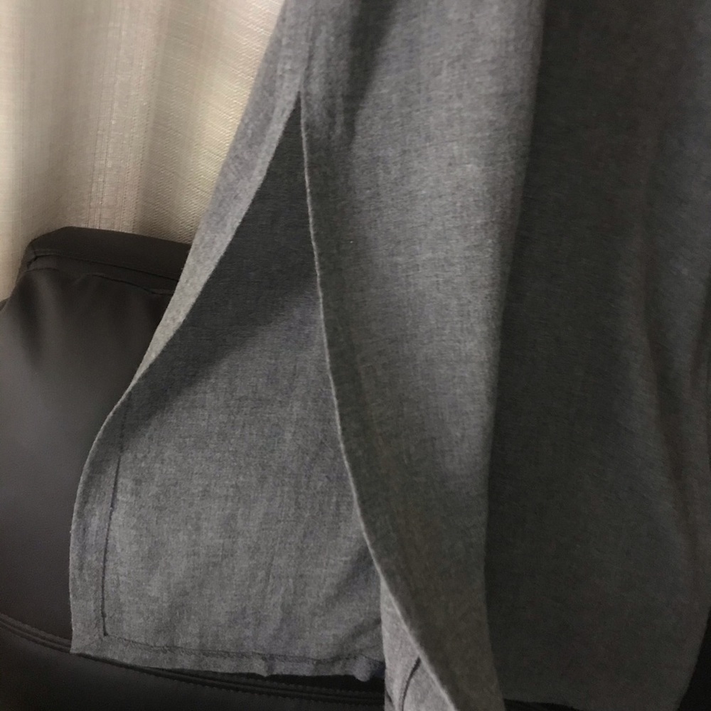 Zara Trafaluc Grey Maxi Dress w 3/4 Sleeves V Neck - Picture 7 of 9